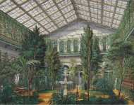 Hau Edward Petrovich Interiors of the Small Hermitage. The Winter Garden - Hermitage